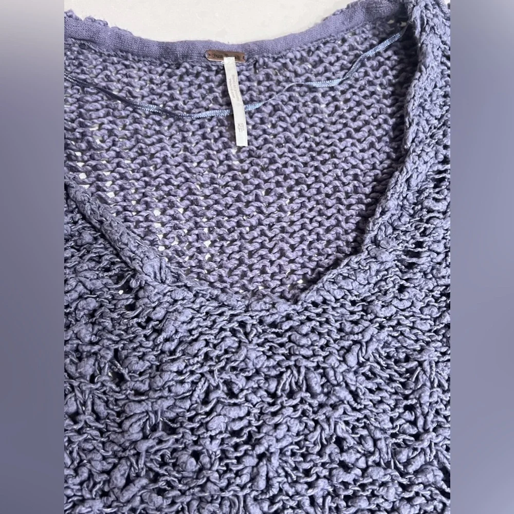 Free People Women's‎ Sunday Shore Open Knit Pullover Sweater XS